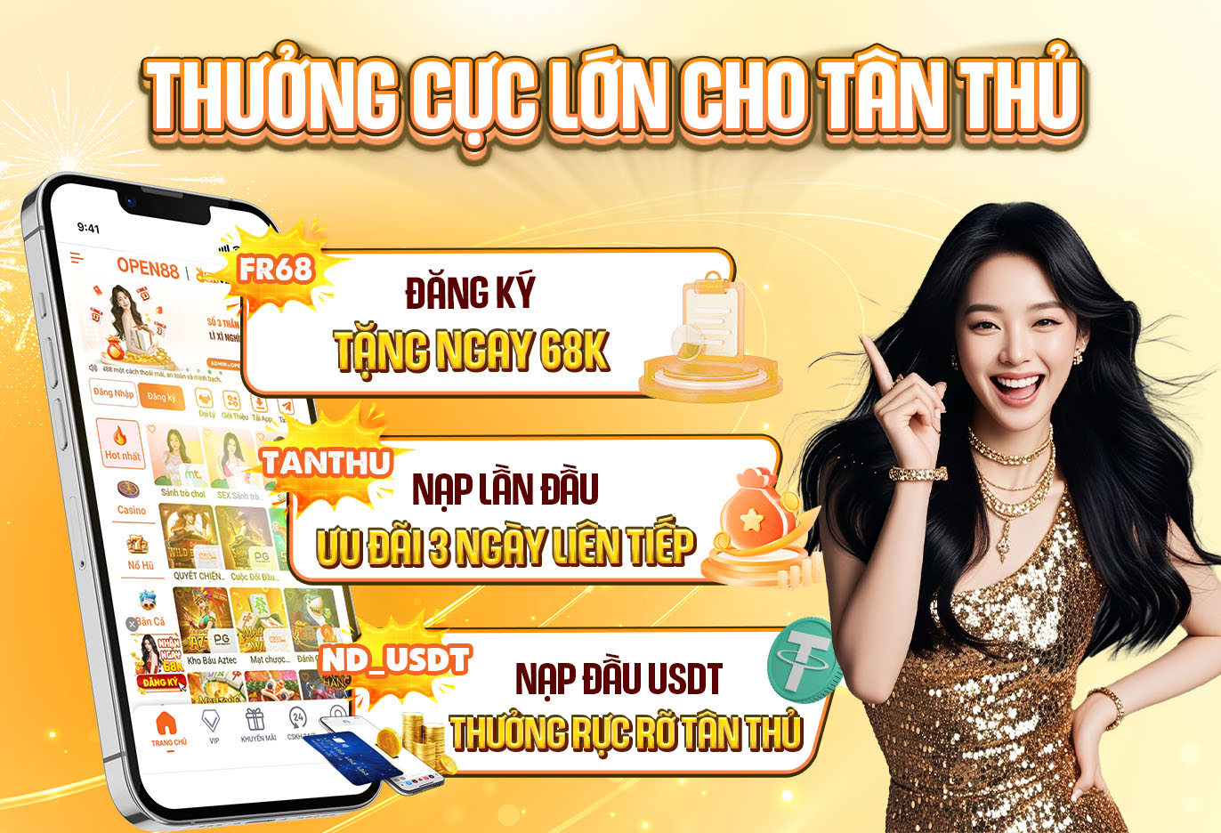 Khuyến mãi dành cho tân thủ Open88